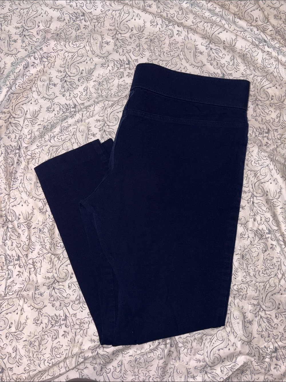 Lauren Ralph Lauren Navy Stretch Pull-On Leggings